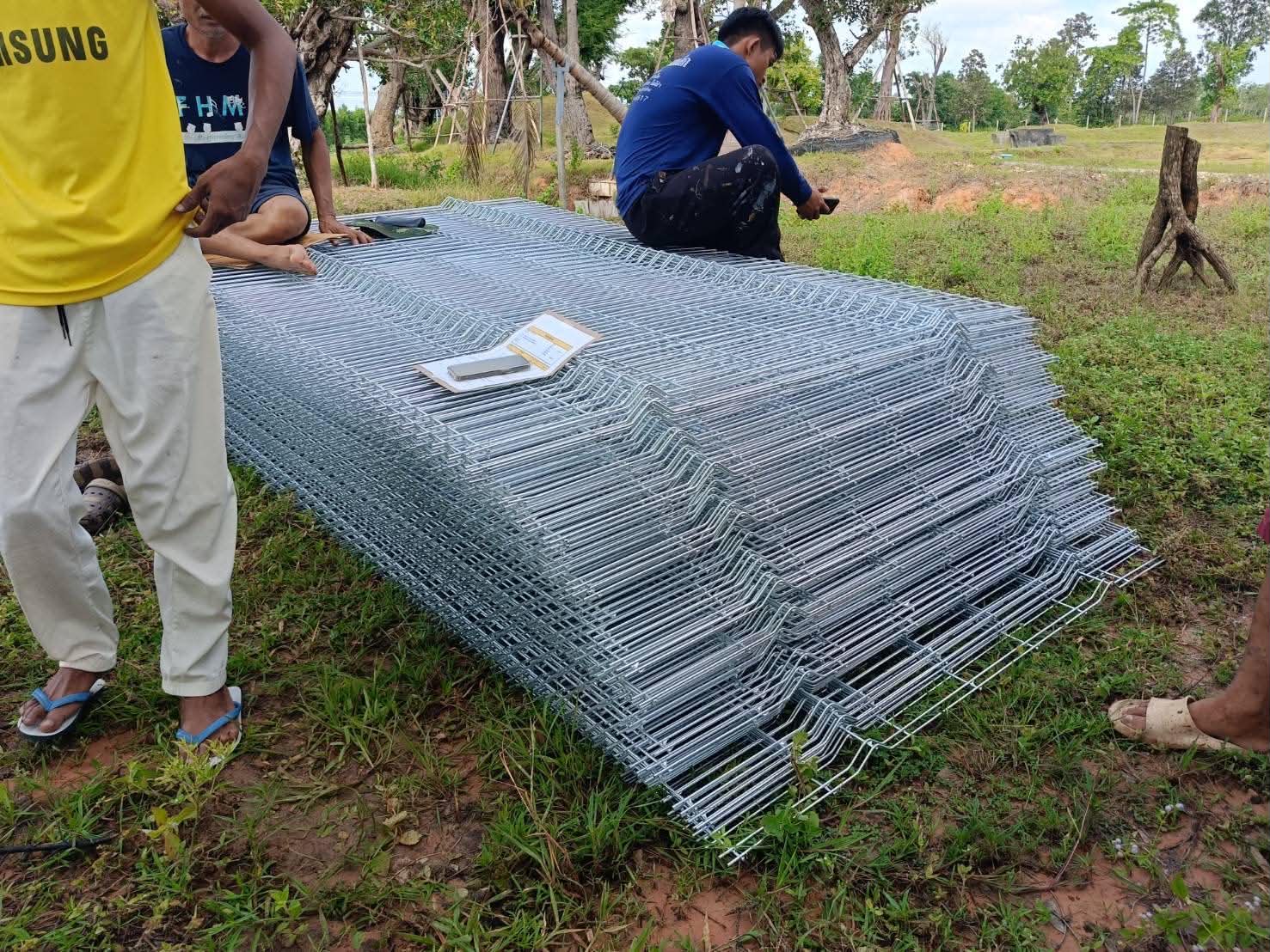 แผงรั้วทางด่วนรุ่นเวฟ ชุบกัลวาไนซ์ ขนาด 1.0 เมตร