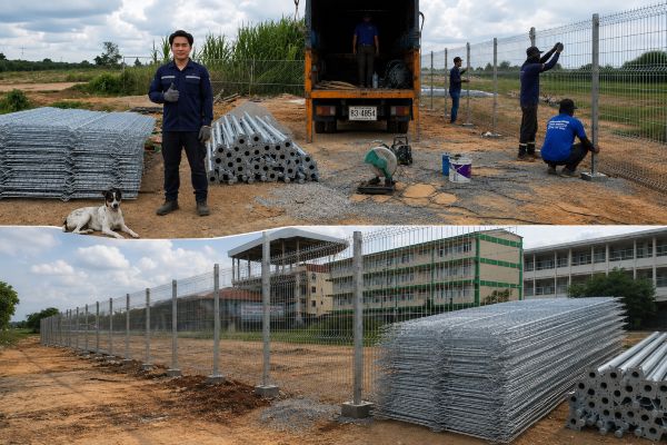 รีวิวผลงานติดตั้งรั้วทางด่วน 2